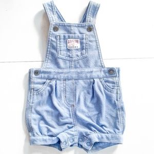 light blue overalls w/snap buttons 9 months